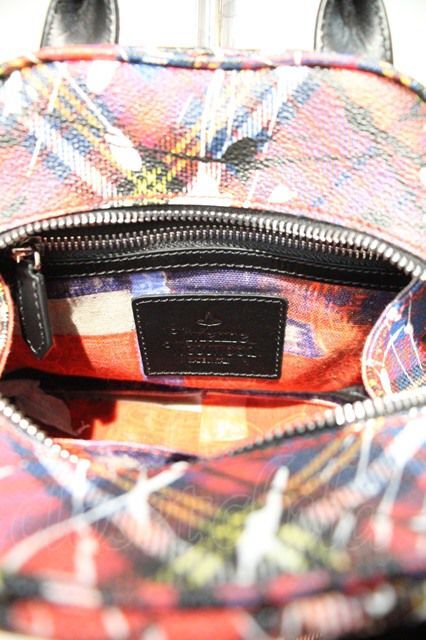 Vivienne Westwood / ペイントチェックヤスミンバッグ 赤チェック I-24 