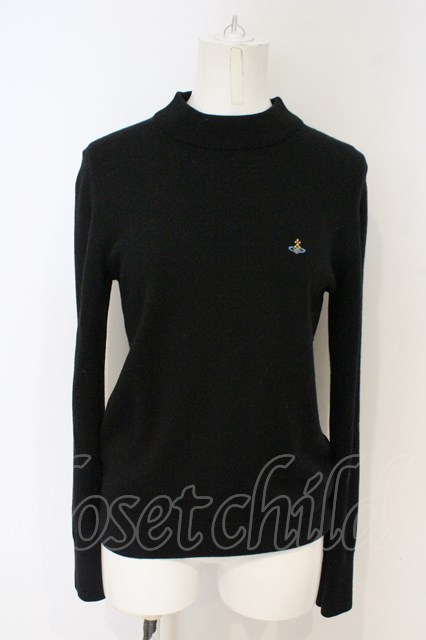 Vivienne Westwood】カラーオーブ刺繍タートルネックセーター