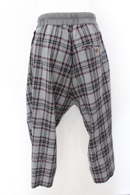 Vivienne Westwood MAN チェック ティルケトラウザー TARTAN CHECK クラシックトラウザー(ブルー系)（メンズ