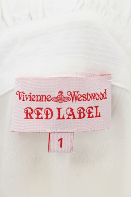 Vivienne Westwood / シャドーストライプフリル立チ襟ブラウス 1 