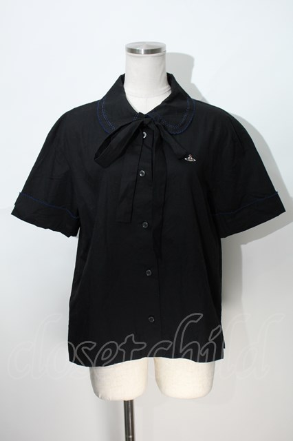 Vivienne Westwood / レースラウンドカラーボウタイ付シャツ00 S-24-05 