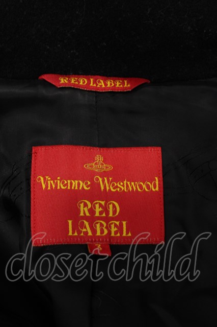 Vivienne Westwood / ラブ襟コート3 黒 S-24-06-26-060-co-AS-ZS 