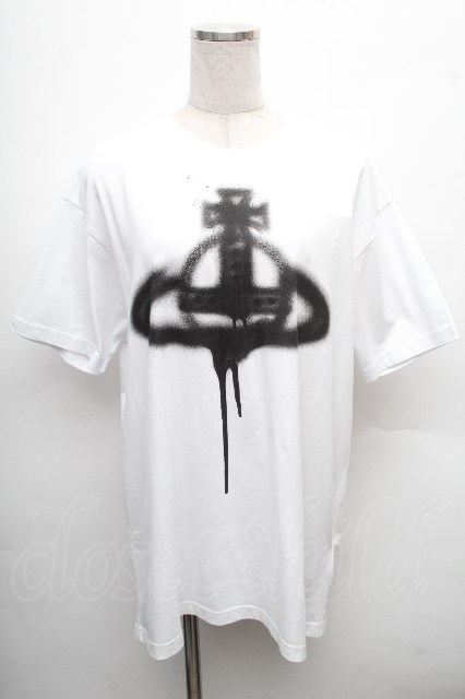 ヴィヴィアンウエストウッド レア ビンテージ 半袖 Tシャツ Mサイズ ヴィヴィアンウエストウッド 中古 / SPRAY ORB CLASSIC Tシャツ 白 S