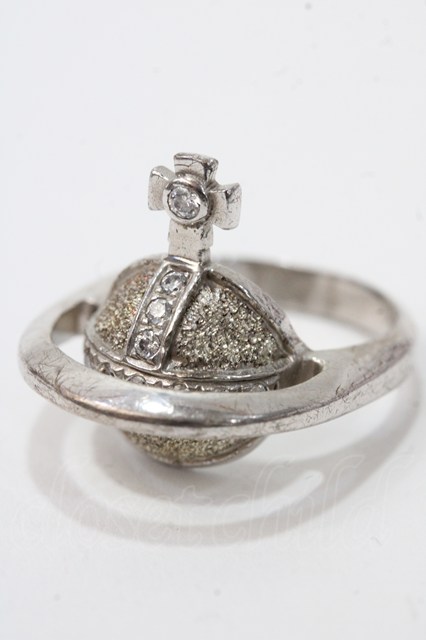 ヴィヴィアンウエストウッド 中古 / new solid ring M Diamond  Y-25-09-07-039-rg-SZ-ZY