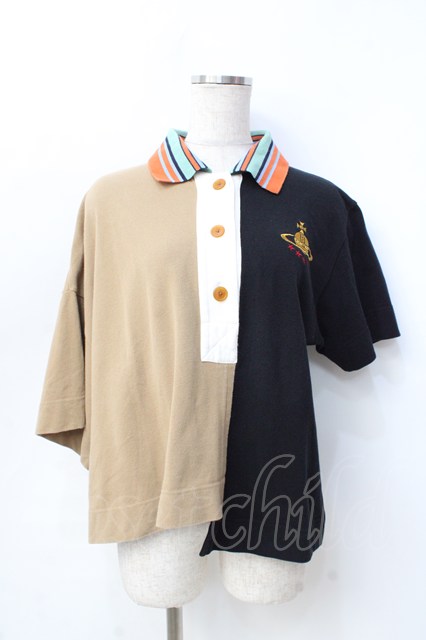 タグ有◆Vivienne Westwood リメイクPOLOトップ オーブ刺繍 ヴィヴィアンウエストウッド リメイクPOLOトップ オーブスター