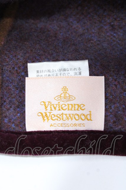 Vivienne Westwood レオパード バスク ベレー タグ付 2021-2022AW】Vivienne Westwood☆ORB刺繍 バスクベレー