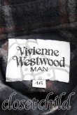 画像3: 【USED】Vivienne Westwood MAN / タータンチェックシャツ ヴィヴィアンウエストウッド ビビアン   46 灰 【中古】 H-23-10-29-026-bl-OD-ZH (3)