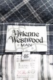 画像3: 【USED】Vivienne Westwood MAN / チェックパンツ ヴィヴィアンウエストウッド ビビアン   46 灰 【中古】 H-23-12-03-040-pa-IN-ZH (3)