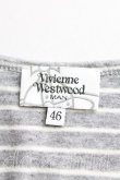 画像3: 【USED】Vivienne Westwood MAN / /サティア刺繍ボーダーカットソー ヴィヴィアンウエストウッド ビビアン   46 灰 【中古】 H-23-12-03-086-to-IN-ZH (3)