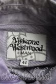 画像3: 【USED】Vivienne Westwood MAN / ドットタイフロントシャツ ヴィヴィアンウエストウッド ビビアン   44 紫 【中古】 H-24-02-11-030-bl-IN-ZH (3)