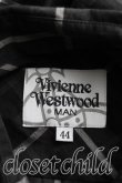 画像3: 【USED】Vivienne Westwood MAN / チェックシャツ ヴィヴィアンウエストウッド ビビアン   44 黒 【中古】 H-24-02-11-031-bl-IN-ZH (3)