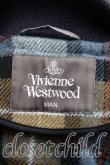 画像3: 【USED】Vivienne Westwood MAN / ストール付キケープコート ヴィヴィアンウエストウッド ビビアン   FREE 青 【中古】 H-24-02-11-018-co-OD-ZH (3)