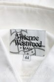 画像3: 【USED】Vivienne Westwood MAN / オーブ刺繍タイフロントシャツ ヴィヴィアンウエストウッド ビビアン44 白 【中古】 H-24-03-03-037-bl-IN-ZH (3)