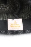 画像4: 【USED】Vivienne Westwood / タータンチェックポンポン付ベレー帽 ヴィヴィアンウエストウッド ビビアン 黒 【中古】 H-24-03-10-013-ha-IN-ZH (4)