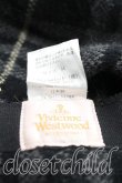 画像4: 【USED】Vivienne Westwood / ポンポン付タータンチェックベレー帽 ヴィヴィアンウエストウッド ビビアン 黒 【中古】 H-24-03-17-064-ha-IN-ZH (4)