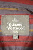 画像3: 【USED】Vivienne Westwood MAN / ストライプシャツ ヴィヴィアンウエストウッド ビビアン   46 ボルドー 【中古】 I-23-11-25-013-bl-HD-ZI (3)