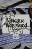 画像3: 【USED】Vivienne Westwood / ストライプ総柄シャツ ヴィヴィアンウエストウッド ビビアン   46 青X白X黒X赤 【中古】 I-24-02-09-002-bl-HD-ZI (3)