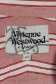 画像3: 【USED】Vivienne Westwood MAN //オーブ刺繍ストライプシャツ ヴィヴィアンウエストウッド ビビアン46 ピンクＸ白 【中古】 I-24-03-07-019-bl-HD-ZI (3)