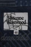 画像3: 【USED】Vivienne Westwood MAN / パッチワーク風長袖シャツ ヴィヴィアンウエストウッド ビビアン46 青Ｘグレー 【中古】 I-24-03-07-020-bl-HD-ZI (3)