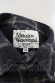 画像7: 【USED】Vivienne Westwood MAN / ロングチェックシャツ ヴィヴィアンウエストウッド ビビアン   44 グレー 【中古】 O-24-01-07-008-bl-IG-OS (7)