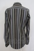 画像5: 【USED】Vivienne Westwood MAN / オーブ刺繍ストライプシャツ ヴィヴィアンウエストウッド ビビアン  ブラック?グレー 【中古】 O-24-01-21-022-bl-YM-OS (5)