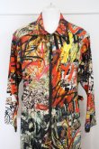 画像2: 【USED】Vivienne Westwood /graffiti print jumpsuit オールインワン ヴィヴィアンウエストウッド ビビアン   S/M パターン 【中古】 O-24-01-21-032-jc-YM-OS (2)