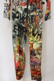 画像3: 【USED】Vivienne Westwood /graffiti print jumpsuit オールインワン ヴィヴィアンウエストウッド ビビアン   S/M パターン 【中古】 O-24-01-21-032-jc-YM-OS (3)