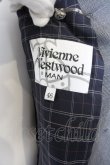 画像4: 【USED】Vivienne Westwood MAN / /アシンメトリーチェックテーラードジャケット ヴィヴィアンウエストウッド ビビアン46 グレー 【中古】 O-24-02-18-001-jc-YM-OS (4)
