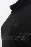 画像2: 【USED】Vivienne Westwood / /単色オーブ刺繍ハイネックニットソー ヴィヴィアンウエストウッド ビビアン2 ブラック 【中古】 O-24-02-25-054-to-YM-OS (2)