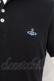 画像2: 【USED】Vivienne Westwood MAN / /オーブ刺繍ポロシャツ ヴィヴィアンウエストウッド ビビアンS ブラック 【中古】 O-24-02-25-070-to-IG-OS (2)