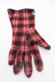 画像4: 【USED】Vivienne Westwood / フラワー刺繍チェック手袋 ヴィヴィアンウエストウッド ビビアン レッド 【中古】 O-24-03-17-032-gd-IG-OS (4)