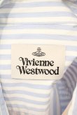 画像4: 【USED】Vivienne Westwood MAN //SHORTSLEEVED PINSTRIPE SQUARE PRINTシャツ ヴィヴィアンウエストウッド ビビアン44 サックス 【中古】 O-24-03-24-007-bl-YM-OS (4)