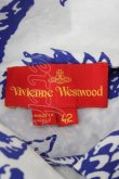 画像4: 【USED】Vivienne Westwood //ポメグラネートラブシャツ ヴィヴィアンウエストウッド ビビアン42 白ｘ青 【中古】 Y-24-03-13-035-bl-SZ-ZY (4)