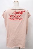 画像2: 【USED】Vivienne Westwood / /MORAL OUTRAGEスクエアTシャツ ヴィヴィアンウエストウッド ビビアン0S 薄ピンク 【中古】 Y-24-03-13-054-to-SZ-ZY (2)