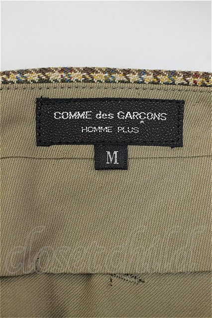 COMME des GARCONS HOMME PLUS SU/グレンチェックツイードセットアップ