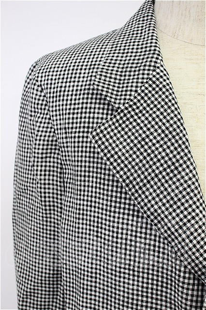 Comme Des Garcons Homme Deux Windowpane Check Linen Cotton Soft Blazer Modesens