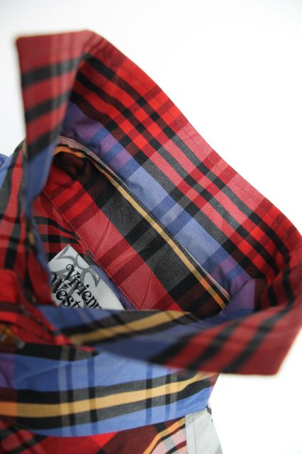 SALE】【40%OFF】【USED】MAN タータンチェック長袖シャツ Vivienne 