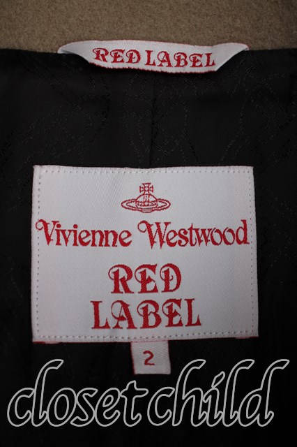 【USED】フロントアシメコート Vivienne WestwoodVivienne Westwoodヴィヴィアンウエストウッド ビビアン  H-23-01-22-009-co-OD-ZT-C4