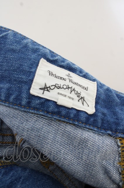 USED】プリントデニムサルエルパンツ ANGLOMANIAヴィヴィアンウエスト