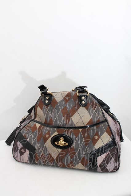 Vivienne Westwood ヤスミンバッグ金オーブアーガイル