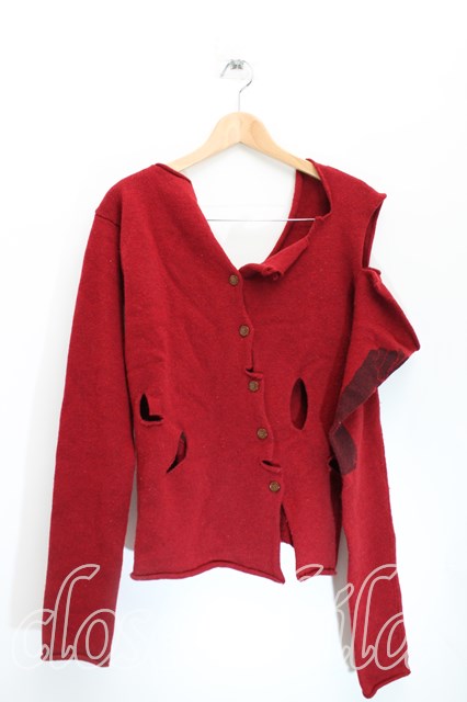 USED】Vivienne Westwood / /フィストptダメージ変形カーディガン  