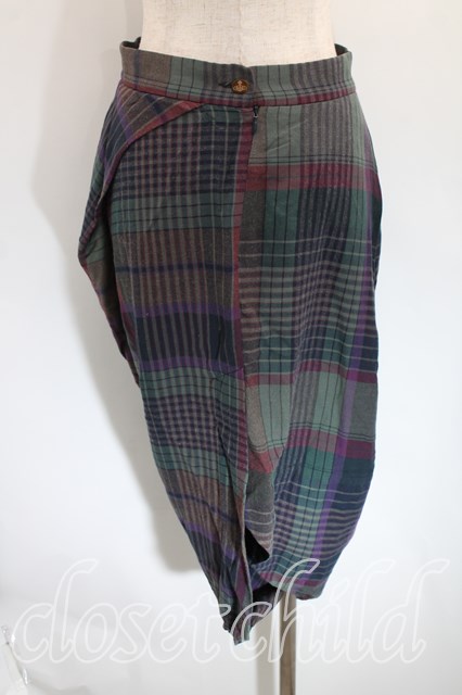 Vivienne Westwood タータンチェック 変形 スカート Vivienne Westwood ヴィヴィアン タータンチェックスカート 変形