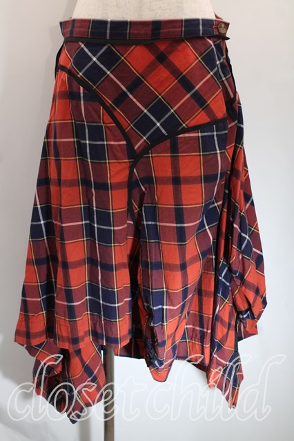 Vivienne Westwood タータンチェック 変形 スカート Vivienne Westwood ヴィヴィアン タータンチェックスカート 変形