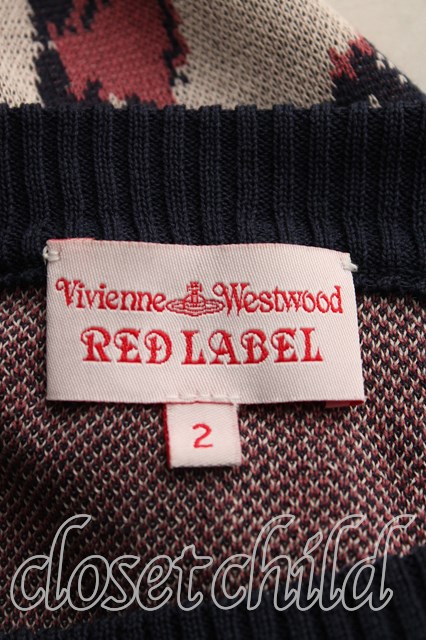USED】Vivienne Westwood / ユニオンジャックサマーニットワンピース 