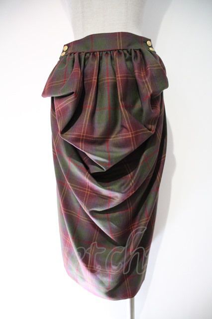 USED】Vivienne Westwood / タータンチェックバッスルスカート