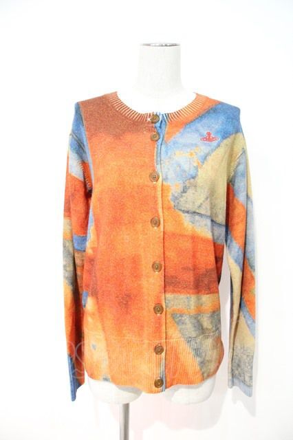 USED】Vivienne Westwood / /ユニオンジャック柄カーディガン 