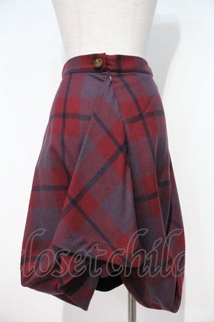 USED】Vivienne Westwood / チェックアシンメトリースカート  