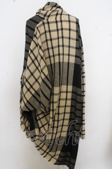 【USED】Vivienne Westwood MAN / ＣＯＡＴ／ビッグチェックフリンジケープヴィヴィアンウエストウッド ビビアン 【中古】  O-23-09-24-056-co-IG-OS