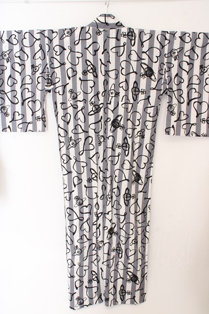 【USED】Vivienne Westwood / スクリブルハート浴衣ヴィヴィアンウエストウッド ビビアン 【中古】O-23-10-08-015-op-YM-OS