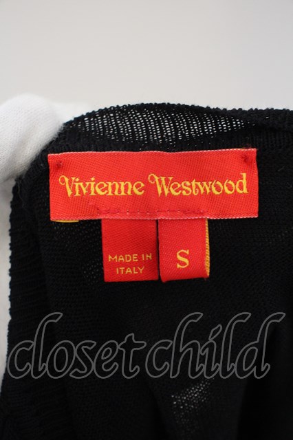 USED】Vivienne Westwood / /カラーオーブ刺繍半袖サマーニット 